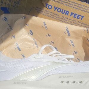 Brooks White Running Shoes